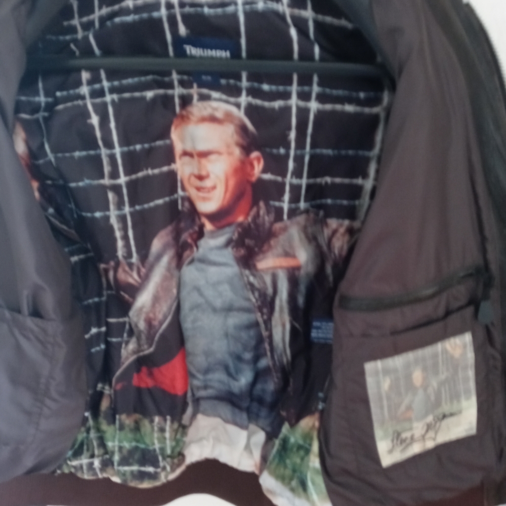 Steve McQueen King motorcycle jacket Triumph.